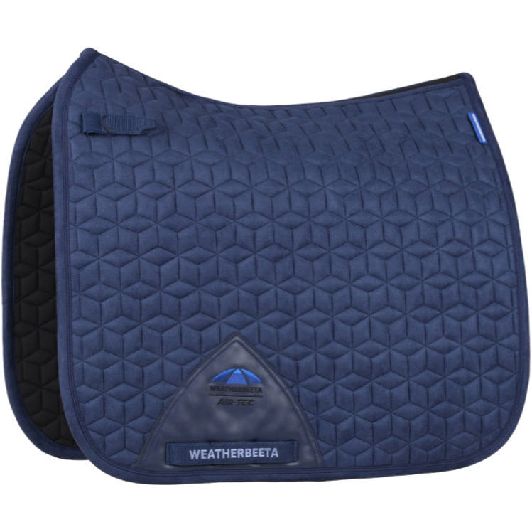 2026 WeatherBeeta Suede Elite Air - Tec Dressage Saddle Pad 1030346 - Navy